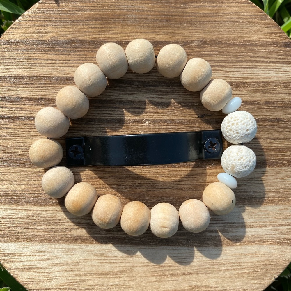 beaded diffuser bracelet - Picture 3 of 3